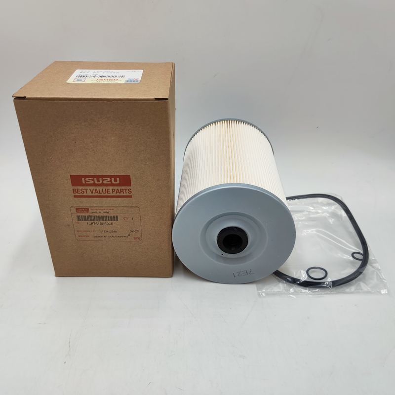 Elemento filtrante basso dell'olio lubrificante di flusso di resistenza 1-87610059-0