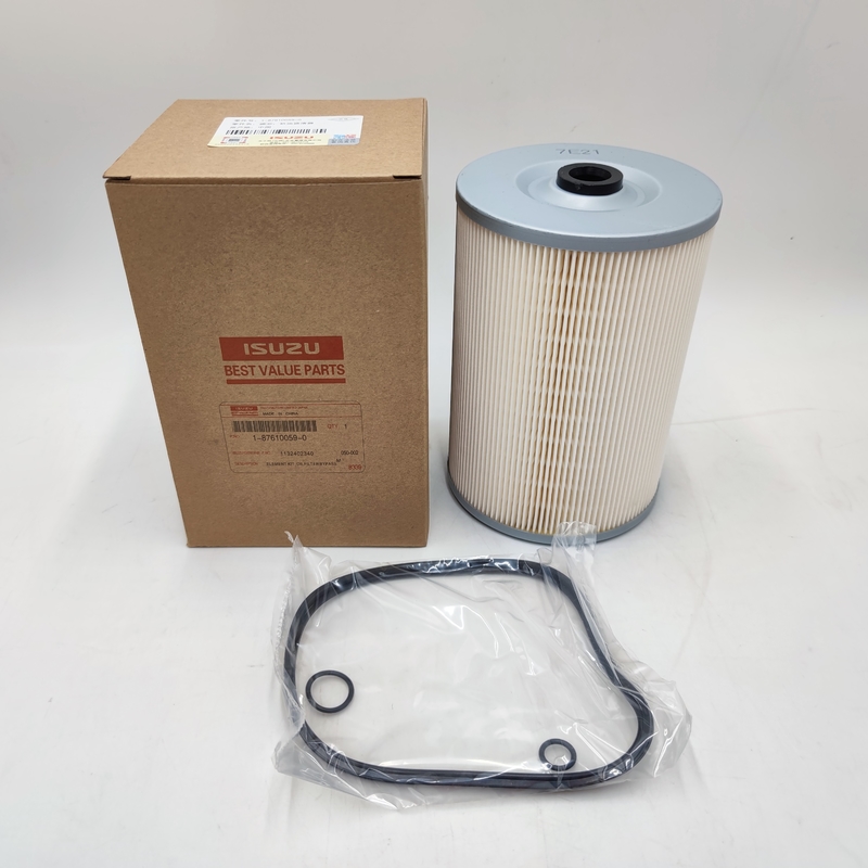 Elemento filtrante basso dell'olio lubrificante di flusso di resistenza 1-87610059-0