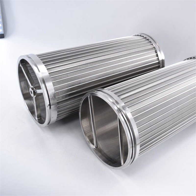 Elemento filtrante metallurgico personalizzabile con composizione chimica elevata in acciaio al carbonio