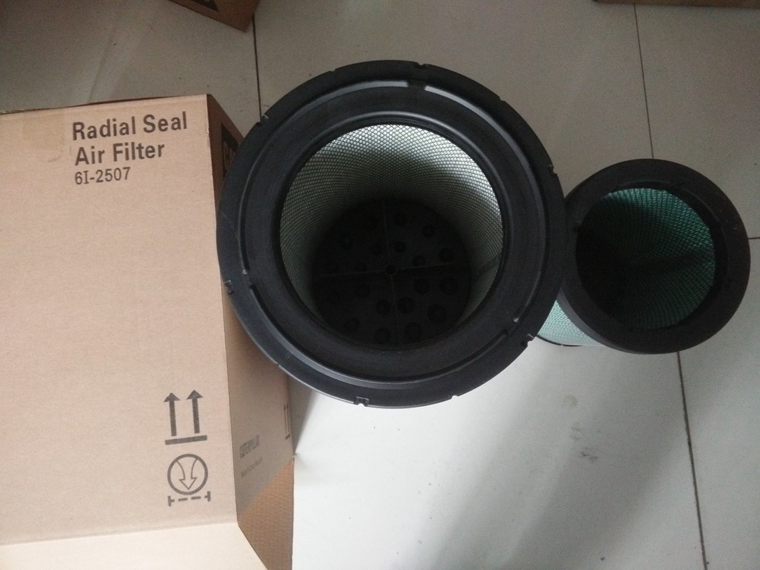CAT Carter Excavator Aria Filter 6I - ODM dell'OEM del materiale della fibra sintetica 2507